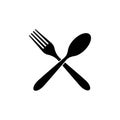 Fork Spoon Knife icon Royalty Free Stock Photo
