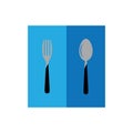 Fork Spoon Knife icon Royalty Free Stock Photo