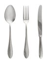 Fork, spoon and knife Royalty Free Stock Photo