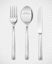 Fork, spoon, knife. Set of utensils for eating Royalty Free Stock Photo