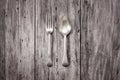 Fork Spoon Wood Background