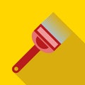 Fork for uncapping honeycombs icon, flat style