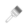 Fork for uncapping honeycombs icon, outline style
