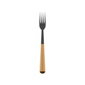 Fork vector illustration icon knife design cutlery. Cooking symbol silverware silhouette kitchen utensil equipment tool. Metal Royalty Free Stock Photo