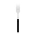 Fork vector illustration icon knife design cutlery. Cooking symbol silverware silhouette kitchen utensil equipment tool. Metal Royalty Free Stock Photo