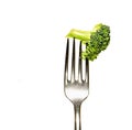 Fork with vegetables