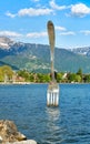 Fork of Vevey on the shore of Lake Geneva