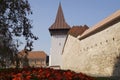 The Forkesch Gate Tower Turnul Portii Forkesch , Medias, Sibiu, Romania Royalty Free Stock Photo