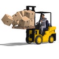 Forklift Royalty Free Stock Photo