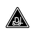 forklift accident icon glyph icon vector illustration Royalty Free Stock Photo