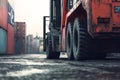 Forklift in Action: Loading Operations