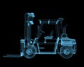 Forklift crane Royalty Free Stock Photo