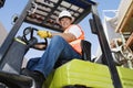 Forklift Driver Royalty Free Stock Photo