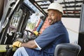 Forklift Driver Royalty Free Stock Photo