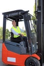 Forklift Driver Royalty Free Stock Photo