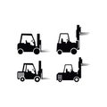 Forklift icon design template vector isolated illustration Royalty Free Stock Photo