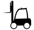 Forklift icon isolated