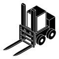 Forklift icon, simple style Royalty Free Stock Photo
