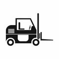 Forklift icon, simple style Royalty Free Stock Photo