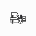 Forklift icon vector Royalty Free Stock Photo