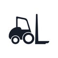 Forklift icon vector sign and symbol isolated on white background, Forklift logo concept