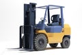 Forklift loader close-up