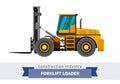 Forklift loader industrial crane Royalty Free Stock Photo