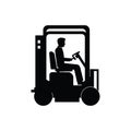 Forklift Operator Icon