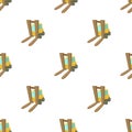 Forklift pattern seamless vector Royalty Free Stock Photo