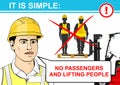 Forklift safety.