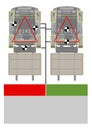 Forklift stability triangle.