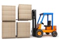 Forklift stack boxes
