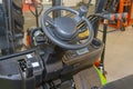 Forklift Steering Wheel Royalty Free Stock Photo
