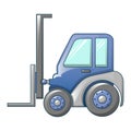 Forklift tractor icon, cartoon style Royalty Free Stock Photo
