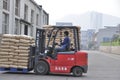 Forklift transshipment cargo