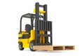 Forklift Truck with empty palette