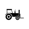 Forklift truck icon isolated on white background Royalty Free Stock Photo