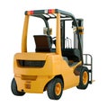 Forklift truck isolated Royalty Free Stock Photo