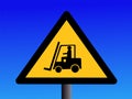 Forklift truck sign