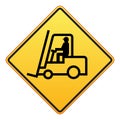 Forklift truck sign