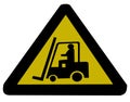 Forklift truck sign