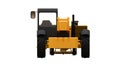 Forklift truck on a white isolated background. 3d rendering. Royalty Free Stock Photo