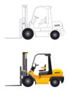 Forklift vector