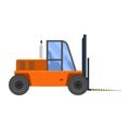 Forklift vector illustration isolated on a white background Royalty Free Stock Photo