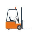Forklift vector illustration isolated on a white background