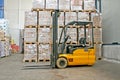 Forklifter export Royalty Free Stock Photo