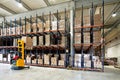 Forklifter warehouse Royalty Free Stock Photo