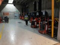 Forklifts in Warehouse