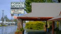 Forks Motel in the city of Forks - FORKS, WASHINGTON - APRIL 13, 2017 - travel photography