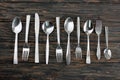 Forks and Spoons Royalty Free Stock Photo